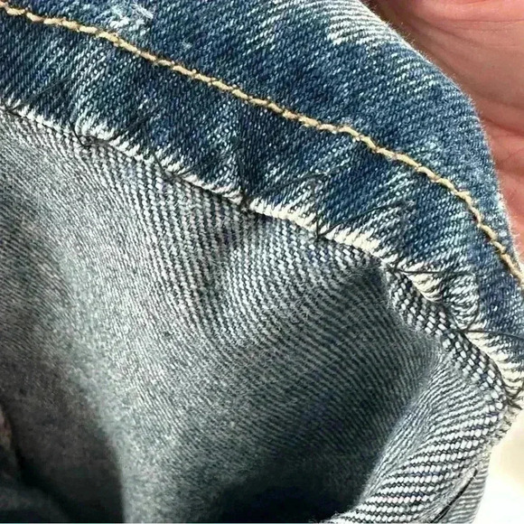 Made in the Shade vintage blue Jean skirt 3 denim acid washed 80s high waisted - Picture 10 of 11